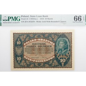 10 marek polskich 1919 - II Ser. FA