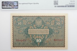 10 Polish marks 1919 - II Ser. FA