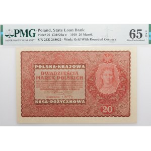 20 marek polskich 1919 - II Ser. EK