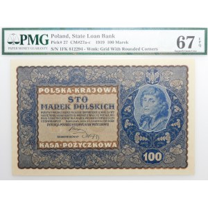 100 marek polskich 1919 - IF SERJA K