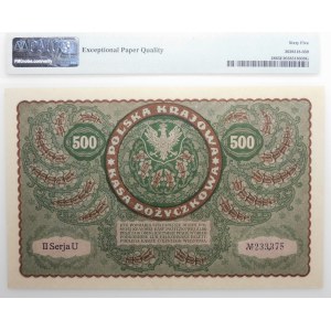 500 marek polskich 1919 - II Ser. U - seria jednoliterowa