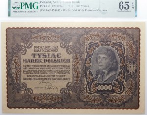 1000 Polish marks 1919 - III Ser. AU