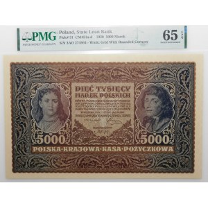 5000 marek polskich 1920 - III Ser. AO