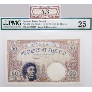50 złotych 1919 - ser. A.3 - seria jednoliterowa - RZADKIE