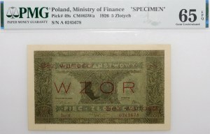 5 zloty 1926 state ticket - MODEL - BEAUTIFUL