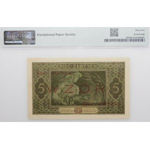 5 złotych 1926 bilet państwowy - WZÓR - PIĘKNY