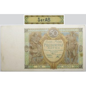 50 złotych 1925 - ser. AB.