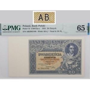 20 złotych 1931 - ser. AB.