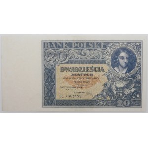 20 złotych 1931 - ser. BE. - rzadka seria