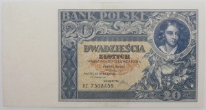 20 gold 1931 - ser. BE. - rare series