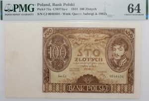 100 gold 1934 - ser. C.J.