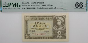 2 zloty 1936 - ser. ET - rarer series