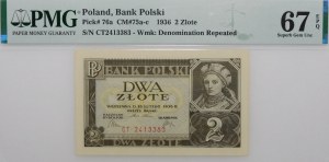 2 gold 1936 - ser. CT