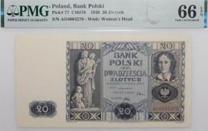 20 gold 1936 - ser. AD