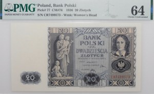 20 gold 1936 - ser. CR
