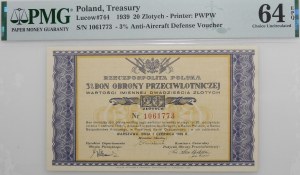 20 gold 1939 - 3% Air Defense Bond