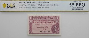 1 zloty 1939 - ser. A