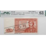 10 złotych 1939 - ser. A - WZÓR - SPECIMEN No 12