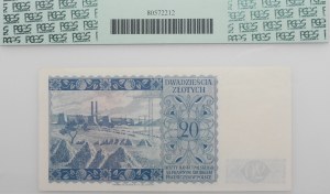 20 gold 1939 - ser. L - TDLR printing