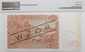 100 gold 1939 - ser. A - MODEL - SPECIMEN No 6