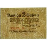 Gdańsk - 2 guldeny 1 LISTOPAD 1923 - UNIKAT w tym stanie