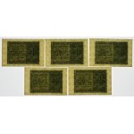 zestaw 5 x 1 złoty 1941 - ser. BD - kolejne numery