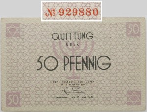 50 fenig 1940 Lodz ghetto - No. 92XXXX