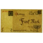 5 marek 1940 getto łódzkie - papier standardowy - Nr 83XXXX