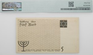 5 marks 1940 Lodz ghetto - standard paper - No. 83XXXXXXXX