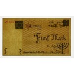 5 marek 1940 getto łódzkie - papier standardowy - Nr 83XXXX