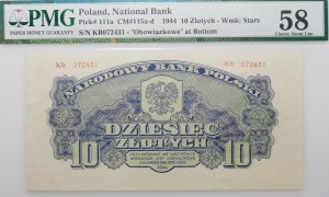10 gold 1944 -owe - ser. Kb - substitute series