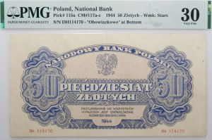 50 gold 1944 -owe - ser. Dh - substitute series