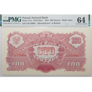 100 złotych 1944 -owe - ser. Ax