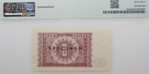 1 zloty 1946 - ACCEPT TO COLLECT CLASSES - SPECIMEN