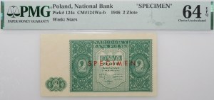 2 gold 1946 - SPECIMEN