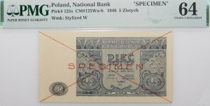 5 gold 1946 SPECIMEN