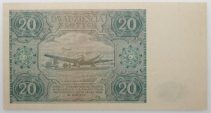 20 gold 1946 - ser. A - cream paper