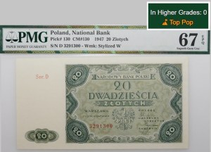 20 gold 1947 - ser. D