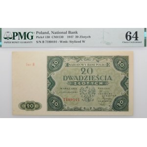 20 złotych 1947 - ser. B