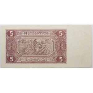 5 złotych 1948 - ser. AU