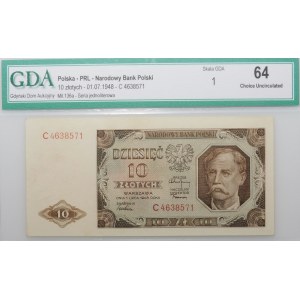 10 złotych 1948 - ser. C