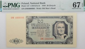 20 gold 1948 - ser. DM