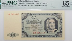 20 gold 1948 - ser. EM