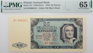20 gold 1948 - ser. HT