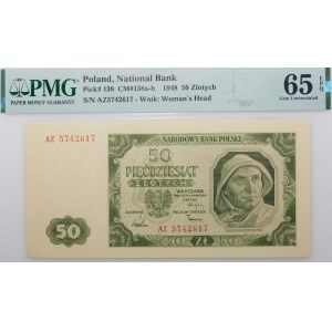 50 złotych 1948 - ser. AZ