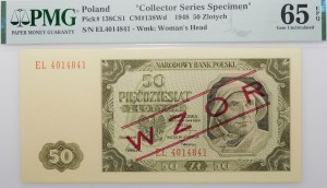 50 zloty 1948 - ser. EL - MODEL