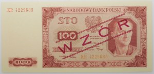 100 zloty 1948 - ser. KR - MODEL