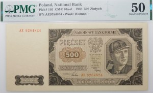 500 gold 1948 - ser. AE