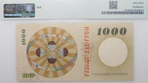 1000 zlotys 1965 - ser. A 0000000 - ACCEPT - VERY RARE