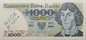 1000 Gold 1975 - ser. A 0000000 - MODEL - No 1255★.